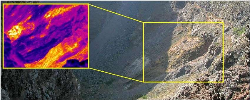 Stato della rete Nell'area vesuviana è operativa una stazione permanente per l'acquisizione di immagini all infrarosso termico ubicata sul bordo del cratere del Vesuvio.