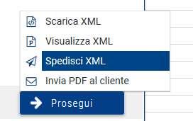 N.B: nel caso in cui, invece del pulsante PROSEGUI viene visualizzato il