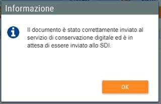 inviata. 8 Consultazione fattura Lo stato d invio della fattura può essere visualizzato in due diversi modi: 1.