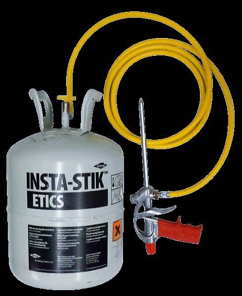 Il contenuto di INSTA-STIK ETICS consente di realizzare circa 50-70 m 2 di superficie di cappotto INSTA-STIK ETICS