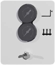 Indicatori aria compressa DR2 DR1 DR1 DR2 Aria di fluidificazione nel contenitore