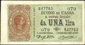 15/09/1893 - Serie 15 - Alfa 1; Lireuro 1A RRR - Dell Ara/Righetti -