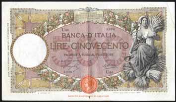 Fascio - Alfa 370; Lireuro 21A - Azzolini/Urbini - Lotto di due biglietti con numerazione progressiva SPL+ 400 1461 100 Lire - Barbetti 15/03/1943 - Fascio; 08/10/1943 - BI; 10/10/1944 - BI e