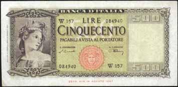 000 Lire - Testina 20/03/1947 - Alfa 690; Lireuro 53A RR - Einaudi/Urbini qbb 60 1504 1.