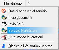 Selezionare l archivio ed inserire Username (mail di