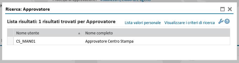 Contabilizzazione a Centro di Costo l approvatore/gli approvatori abbinati allo stesso CdC impostato sullo Shopping Basket (in mancanza di