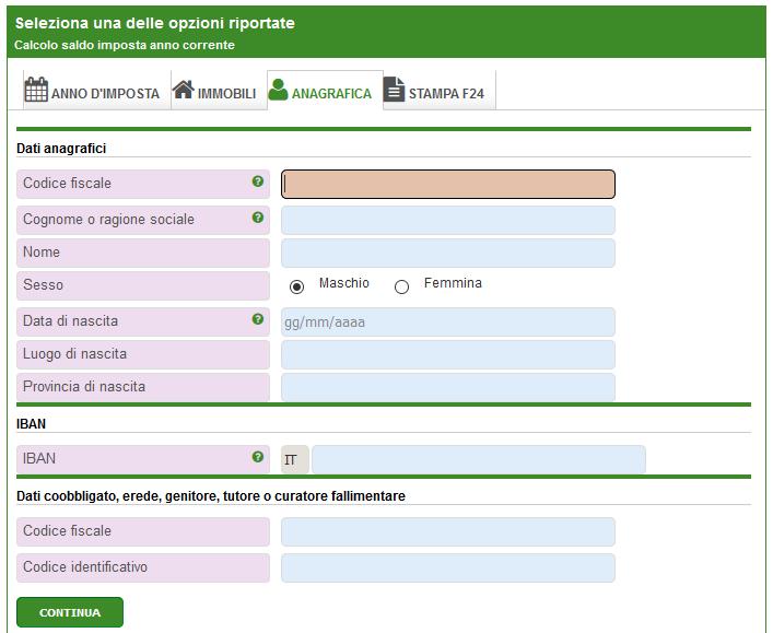 i vari pulsanti per eliminare ( ) modificare ( ) inserire ( ) immobili 7.