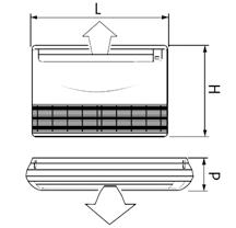 10 kw fino a 15,5 kw, con alientazione onofase per le taglie 1100 e 1135, e trifase per le taglie 1135 e 1170.