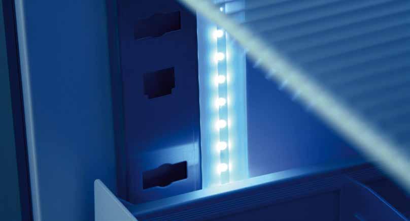 + RISARMIO ENERGETICO E RISETTO ER AMBIENTE - Illuminazione interna a ed: consente il risparmio del 75% sui consumi di energia, e una maggior durata della lampada nel tempo.