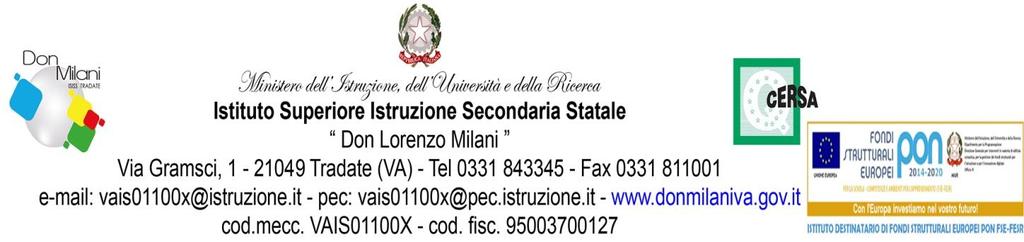 Fondi Strutturali Europei Programma Operativo Nazionale Per la scuola, competenze e ambienti per l apprendimento 2014-2020.