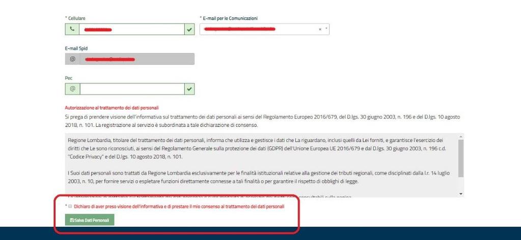 scegliere la modalità di autenticazione (autenticazione con CARTA, OTP oppure con SPID); 3.