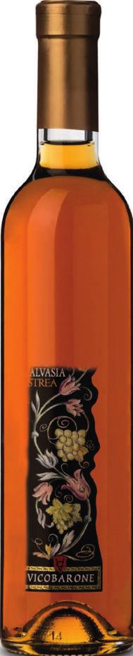 ASTREA PASSITO DI MALVASIA Vitigno: Malvasia Bianca Aromatica di Candia 100% Resa massima: 70 ql. per ettaro Grado alcolico: 9,5% vol.