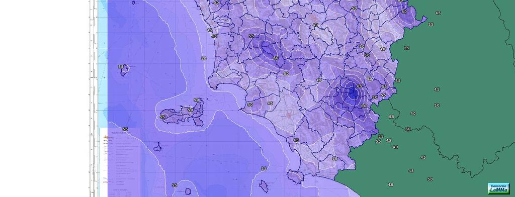 La mappa seguente riporta la distribuzione della popolazione per singola località sulla base dei dati del censimento 20011 1 In Toscana i flussi migratori negli anni sono molto scarsi e non in