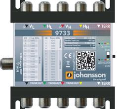 montante in fibra ottica UHF - IN1 VHF - IN2 UHF - IN4 TOP47LTE