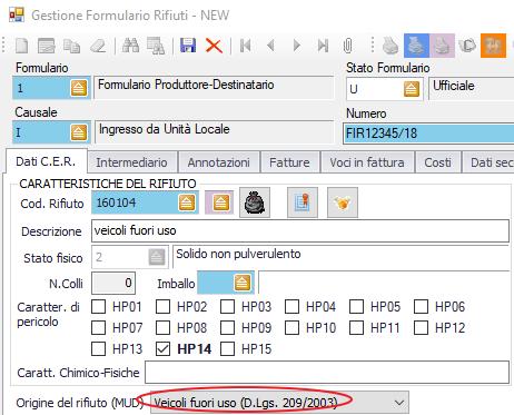 anche sul 160104 Prometeo proporrà Rifiuto, salvo diversa indicazione dell utente come nell immagine di esempio).