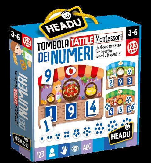 Età: 3-6 Scatola: 28,5 x 25,5 x 6,9 cm Imballo: 4 75 75 50 50 100 25 25 Riconoscere i numeri