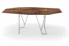 Lacquered legs AXYS_TABLE Design ruotato Rotated design Design parallelo