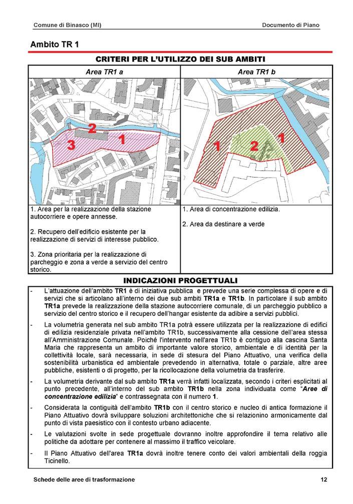 INQUADRAMENTO URBANISTICO E AMBIENTALE - scheda