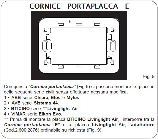 NON È POSSIBILE MONTARE IL COMANDO