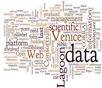 CIGNo - project Obiettivo iniziale Costruire una Infrastruttura Spaziale di Dati -condivisa e valida scientificamente- in grado di gestire dati multimediali di natura eterogenea sulla Laguna di