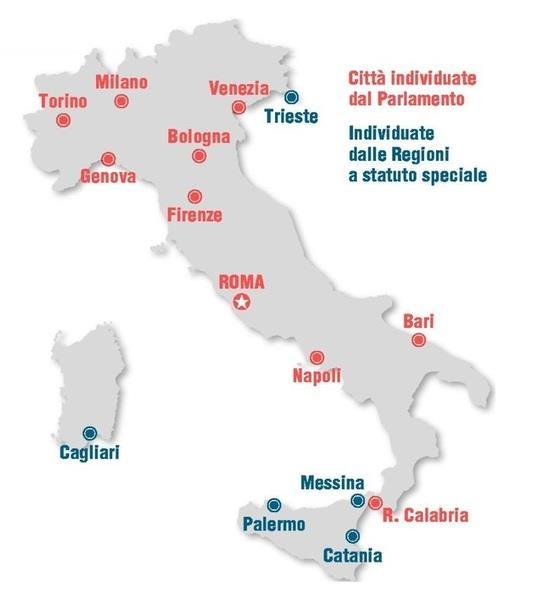 28 Città Metropolitane