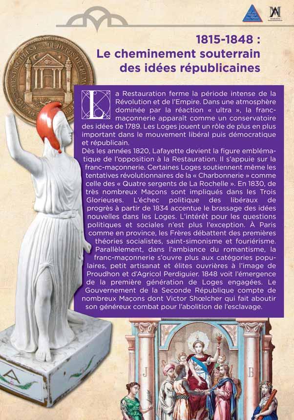 1815-1848: IL CAMMINO SOTTERRANEO DI IDEE REPUBBLICANE La Restaurazione francese vede la fine del periodo della Rivoluzione e dell Impero.