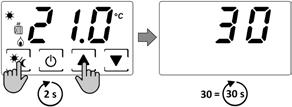 3 BLOCCO SCHERMO PER PULIZIA CH123TS Per pulire il termostato utilizzare esclusivamente un panno morbido inumidito ed attivare il blocco tastiera temporaneo (30sec.).