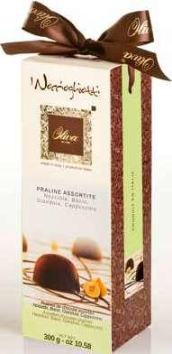 Assorted white and black chocolate truffles 250g - 9 pcs/ct cod.