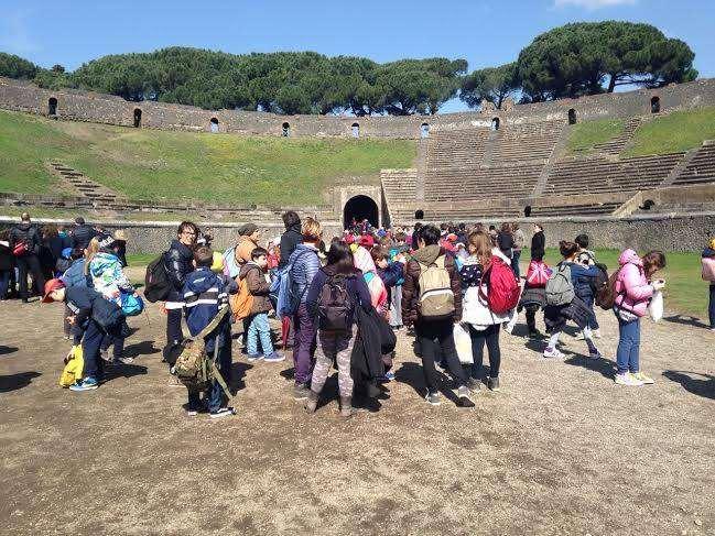 che dal 17 al 19 marzo hanno visitato il sito archeologico di Pompei, la piana dei templi