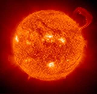 La superficie del sole C.