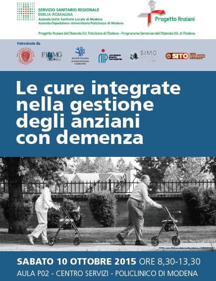 Il modello «Modena» per la gestione delle demenze Dall avvio del progetto regionale demenze (DGR 2581/99) e del progetto Cronos (2000) forte attenzione alla necessità di creare una rete diffusa