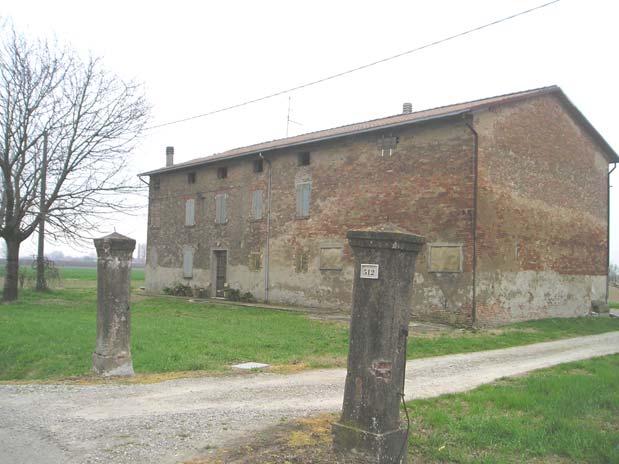 COMUNE DI SAN FELICE SUL PANARO (MO) QUADRO CONOSCITIVO DEL PSC CATALOGAZIONE DEI BENI ARCHITETTONICI DI INTERESSE STORICO SCHEDA N 87 CATASTO 1893 RILEVAZIONE 2006 LOCALITA Ponte San Pellegrino