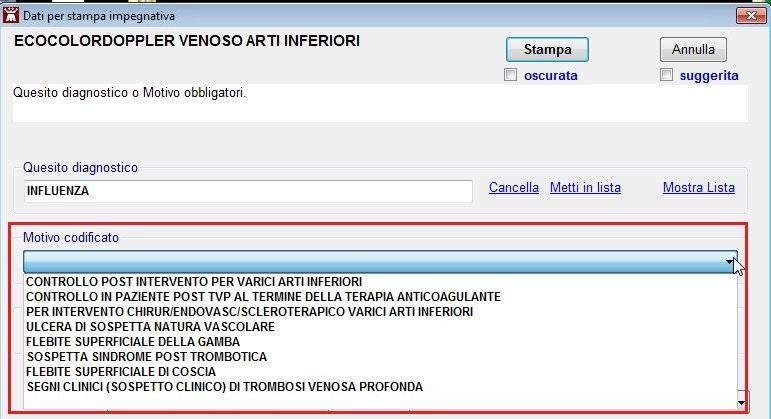 3.5 - Criteri di erogabilità Come da specifiche SISS ad alcune prestazioni ambulatoriali è stato assegnato dei criteri di erogabilità che devono essere segnalati all atto della prescrizione.