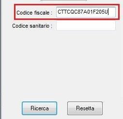 Viene indicato di seguito come effettuare la ricerca col