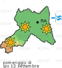 bollettino meteo per la provincia di Ravenna weather forecast for the Ravenna province costa coast Temp MAX 27 C 26 C 23 C 0mm Vento Wind 31km/h 30km/h 32km/h costa coast Temp.