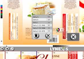 immagini. Nel processo di stampa etichette, Lynex-S fornisce grafici in tempo reale relativi al numero di etichette stampate: ispezionate, non ispezionate, fuori tolleranza.