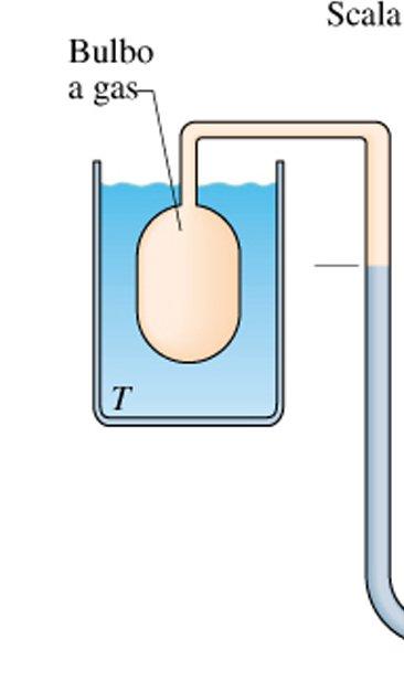 Scala assoluta delle temperature Se come sostanza termometrica utilizziamo un gas, possiamo fare degli esperimenti per vedere come varia la pressione al variare della temperatura in ( o C): V = cost