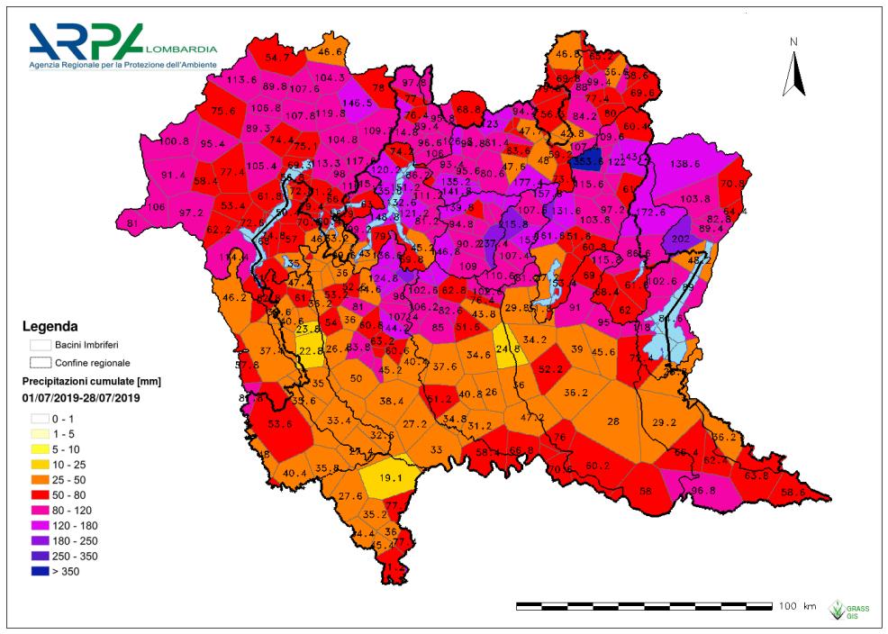 Precipitazione media Luglio 26-28