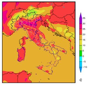 Forti temporali con grandine e clima fresco al Sud, in Abruzzo, Molise, basso Lazio
