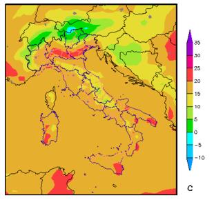 poi sul Lazio e inne Campania, Basilicata e Puglia.