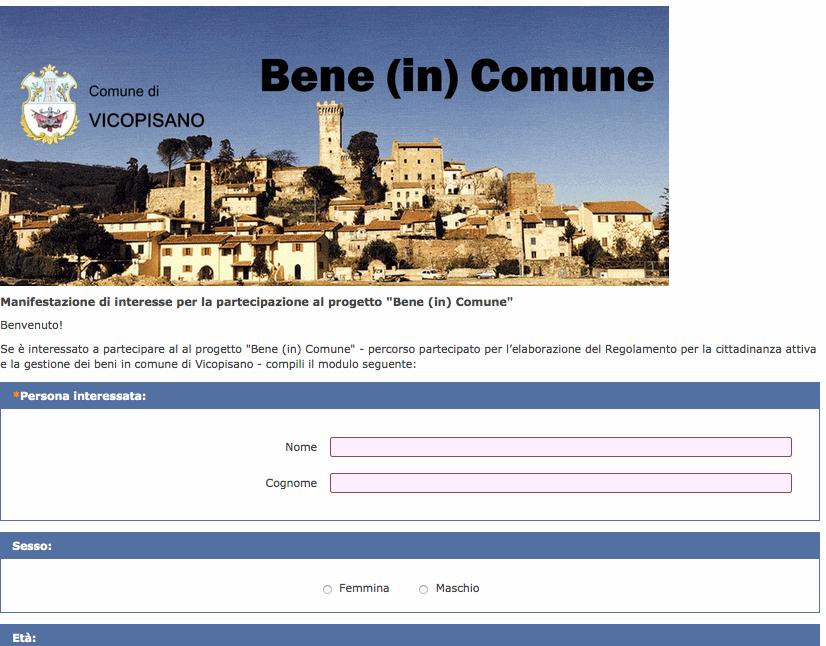 Bene in Comune: la