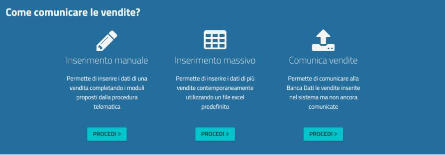 La funzionalità è particolarmente utile nel caso in cui l utente debba comunicare molte vendite e, soprattutto, se dispone di un software gestionale interno nel quale registra le vendite.