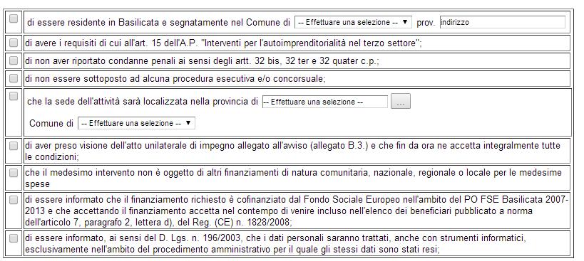 I partecipanti devono essere residenti in uno dei comuni della Basilicata.