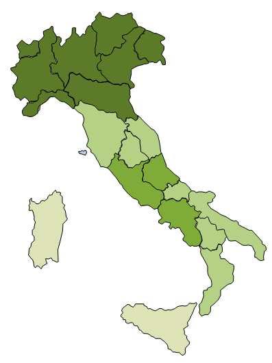 L energia prodotta da fonte idroelettrica (impianti a bacino, serbatoio e acqua fluente) nel mese di giugno 2019 si attesta a 5.