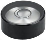 K16 Corpo della livella sferica Corpo della livella sferica acciaio inox. A partire da Ø 14 mm in alluminio. Visore vetro. Alluminio anodizzato nero. K16.