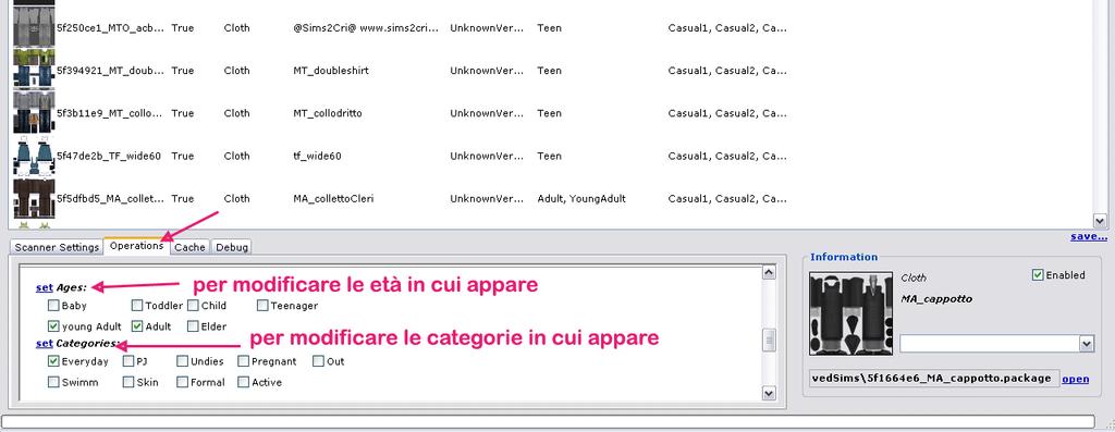 Apparentemente sembrerà tornare come era prima della vostra modifica, ma se cliccate nuovamente su Scan vedrete che ora i valori sono modificati.