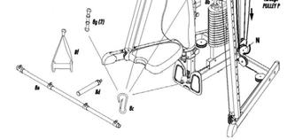 Riposizionare il bullone con una chiave da 19mm in modo da poter inserire facilmente il selezionatore pesi.