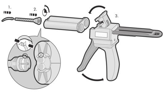Cartridge System, 50 ml Å Intra Oral Tip Ç Mixing Tip É