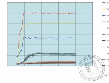 Di seguito, alcuni esempi di prove effettuate sugli elementi di sistemi fumari a doppia parete, con relativi grafici e rapporti di prova.