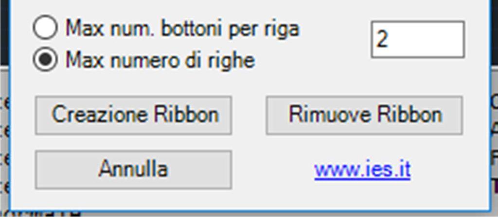 E anche possibile utilizzare il generatore di Ribbon a partire dalle toolbar col comando CPAK_RIBBON ad esempio come